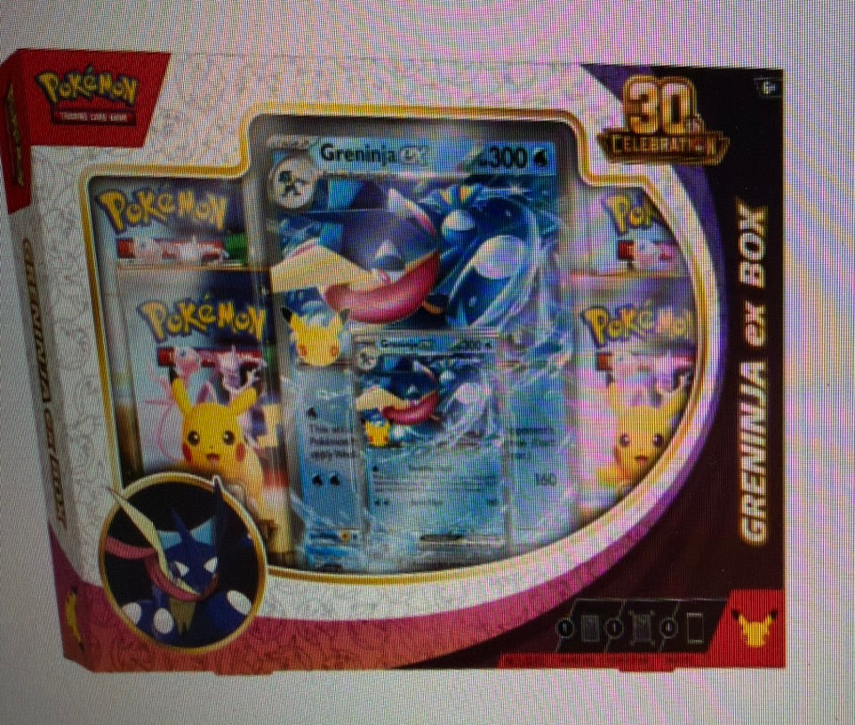 CELEBRATIONS 30TH ANNIVERSARY EX GRENINJA/SYLVEON BOX *RELEASE 9/16*
