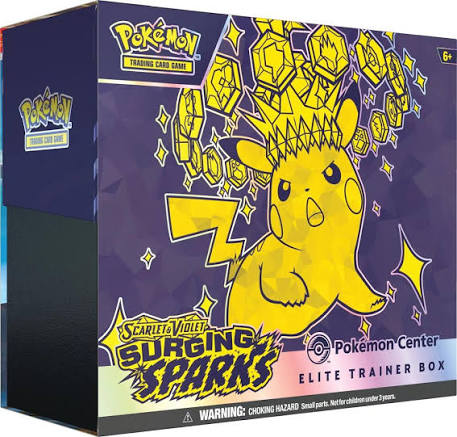 SURGING SPARKS ELITE TRAINER BOX POKEMON CENTER *DAILY DEAL*